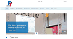 Desktop Screenshot of fta-online.de