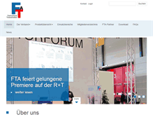 Tablet Screenshot of fta-online.de